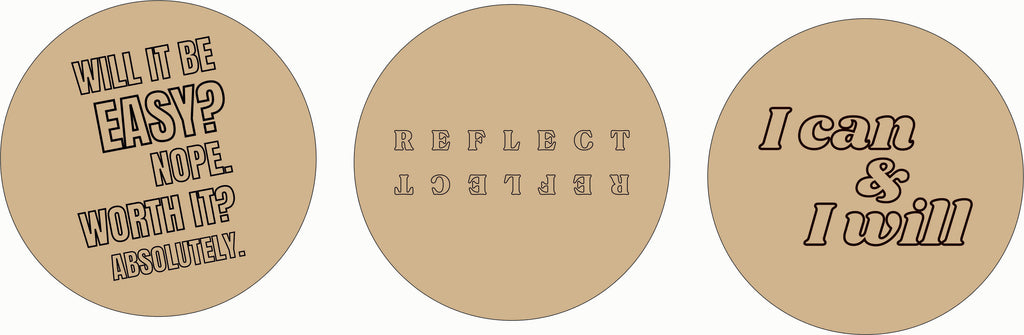 DIY Quotes Coaster Kit